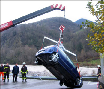 L'auto recuperata