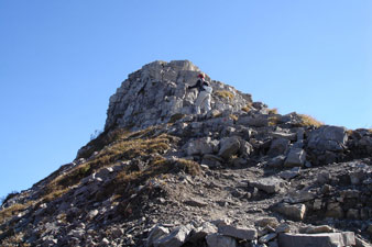 Ultimo tratto ripido e roccioso - foto Piero Gritti 14 ott 07