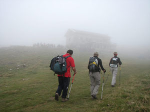 Al Rif. Gherardi avvolto dalla nebbia - foto Piero Gritti 14 ott 07