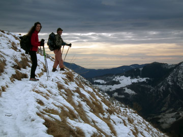 Ritorno invernale in GREM con tanto vento e freddo e poco sole e neve, ma gran spettacolo ! Il 4 gennaio 2012 - FOTOGALLERY