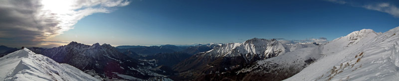 Panoramica dalla cresta di Cima Grem