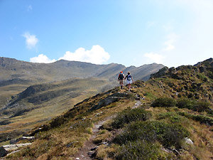 Dal Passo Lemma in cresta verso Cima Lemma