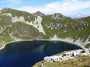 Veduta del Lago Moro dal Corno Stella