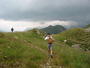 Temporale in vista, si scende al Ristoro Montebello