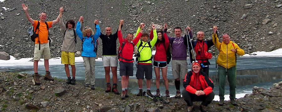 Foto di gruppo al Lago Rotondo