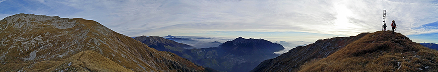 Alla Croce di Zorzone (2050 m), panorama Alla Croce di Zorzone (2050 m), panorama