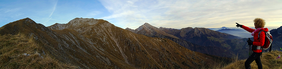 Dalla cresta del Chgnol d'Arale vista in Menna, Arera, Grem Dalla cresta del Chgnol d'Arale vista in Menna, Arera, Grem
