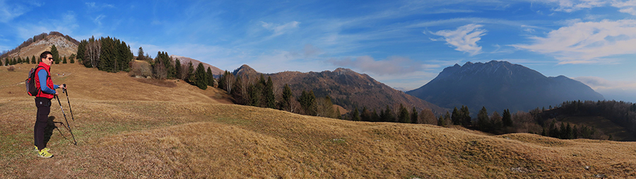 Sui pratoni di Cascina Vecchia salendo in Vaccareggio