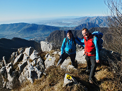 Anello Monte Ocone (1410 m) e Corna Camozzera (1452 m) dal Pertus (1300 m) il 5 gennaio 2015 - FOTOGALLERY