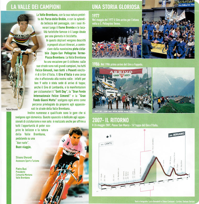 Il Giro d'Italia 2007 in Valle Brembana
