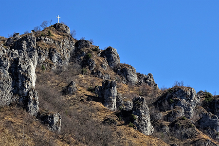 MONTE CORNO (1030 m) e PIZZO RABBIOSO (1151 m) da Santa Croce-Salvarizza di San Pellegrino Terme (923 m) il 5 marzo 2019- FOTOGALLERY