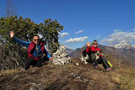 MONTE CORNO (1030 m) e PIZZO RABBIOSO (1151 m) da Santa Croce-Salvarizza di San Pellegrino Terme (923 m) il 5 marzo 2019- FOTOGALLERY