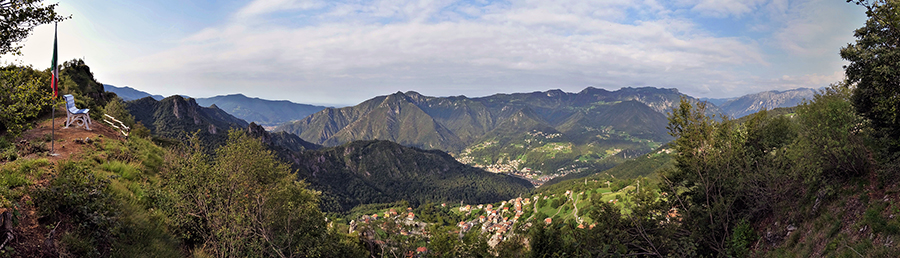 Dalla panchina gigante Big Bench 128 vista panoramica mozzafiato!