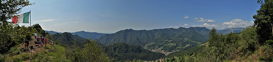 Dalla Croce Alpini di Bracca del Pizzo Rabbioso vista panoramica