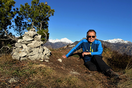 MONTE CORNO (1030 m) e PIZZO RABBIOSO (1151 m) da Salvarizza di San Pellegrino Terme (923 m) il 14 novembre 2017 - FOTOGALLERY