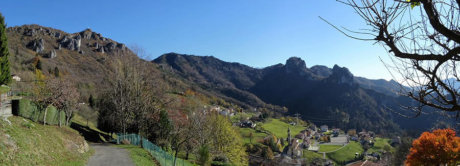 Panorama su Santa Croce, Crus di Coregn, Corna Maria e Corna Pedezzina