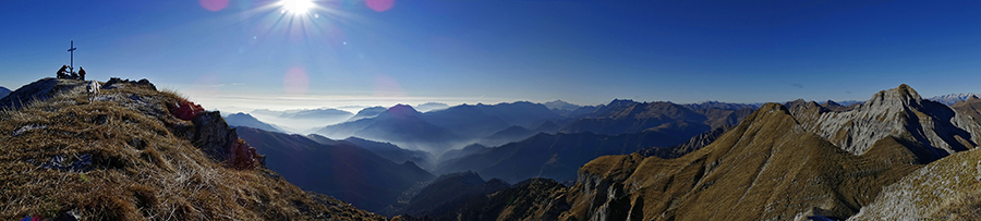 Dal Monte Secco vista verso valli e pianura
