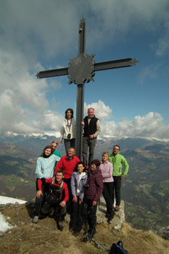 AL PIZZO GRANDE DEL SORNADELLO, salendo da Alino di S. Pellegrino Terme il 20 marzo 2011 - FOTOGALLERY
