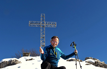 Sul Monte Suchello (1541 m) in parte innevato da Costa Serina il 15 febbraio 2017 - FOTOGALLERY