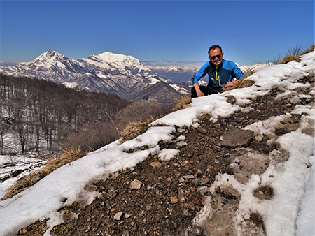 Anello con neve Zuc de Valmana, Canti, Tre Faggi da Fuipiano-5APR22- FOTOGALLERY