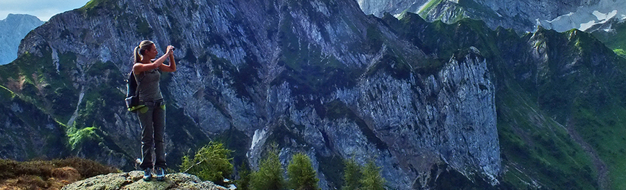 Sul cocuzzolo per fotografare al meglio...