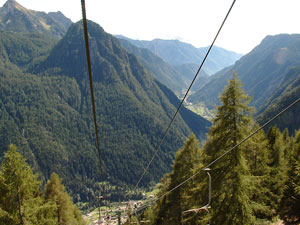Dalla seggiovia...la Val Fondra