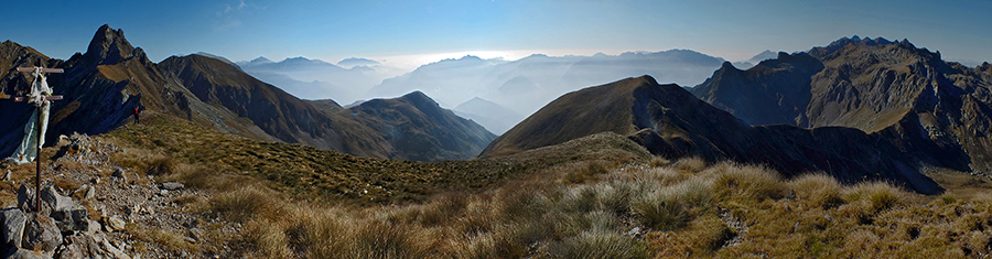 Dal Monte di Sopra vista verso il versante brembano