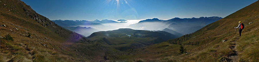 Scendendo dal Monte Avaro ai Piani