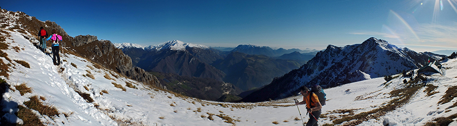 Salendo in Venturosa, alla Baita Venturosa (del Giacom 1834 m)