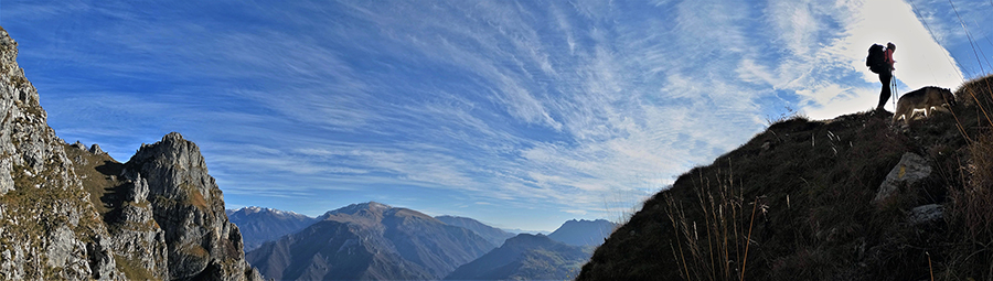 Vista panoramica dall'alto dell Canalino dei sassi