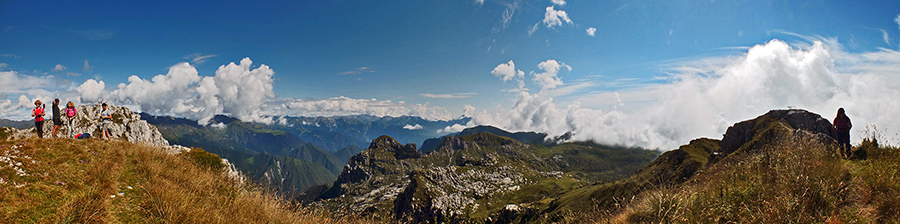 In cresta di vetta allo Zuccone Campelli
