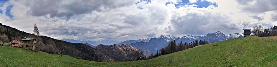 Vista panoramica ai prati della Pigolotta