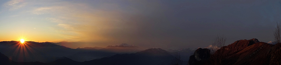 Tramonto sul Pizzo Cerro (1285 m) 