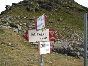 Passo della Portula: crocevia di sentieri - foto Piero Gritti 7 sett 07