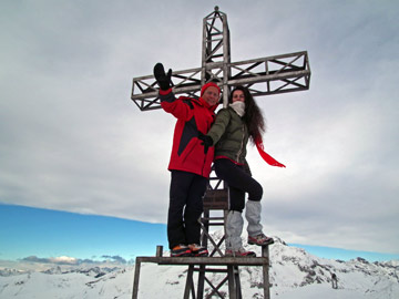 Ritorno invernale in GREM con tanto vento e freddo e poco sole e neve, ma gran spettacolo ! Il 4 gennaio 2012 - FOTOGALLERY