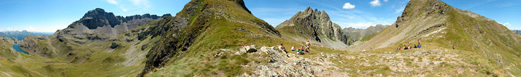 Panoramica a 360° dal Passo d'Aviasco