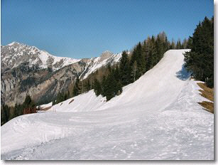 Tratto dela pista Panoramica di Torcola Vaga