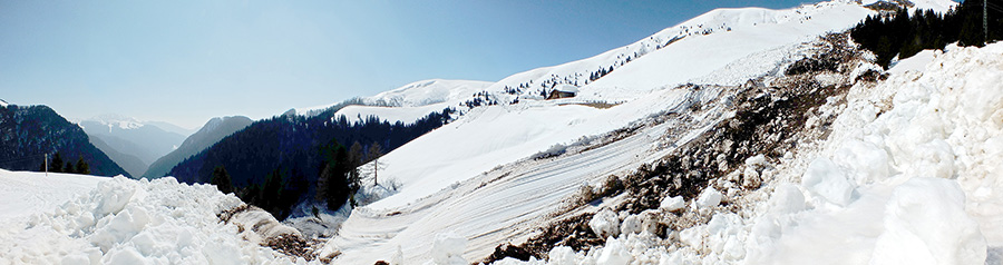 Valanga sulla strada per Ca' - Passo San Marco