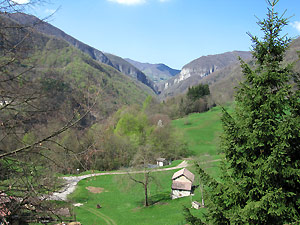 Da Vedeseta vista verso la Valle dell'Enna