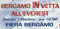 Bergmamo in vetta all'Everest - Sabato 7 ottobre - Fiera di Bergamo