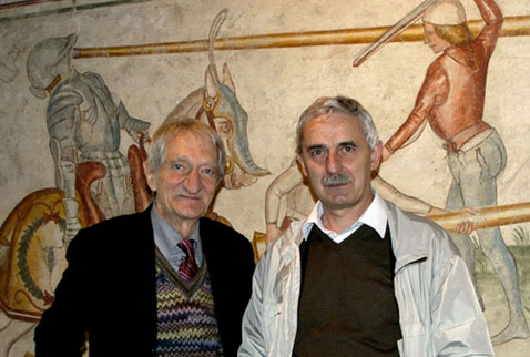 Tarcisio Bottani con Sanguineti