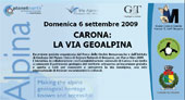 Carona:LA VIA GEOALPINA