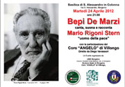 Bepi De Marzi canta, suona, racconta Mario Rigoni Stern