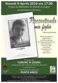 Presentazione del libro"Raccontando mio figlio" di Barbara Brindani