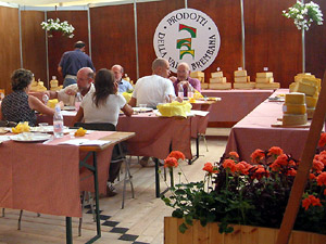 Stand degustazione formaggi 