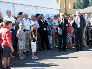 Inaugurazione, intervento del Presidente della CMVB, cav. Pietro Busi