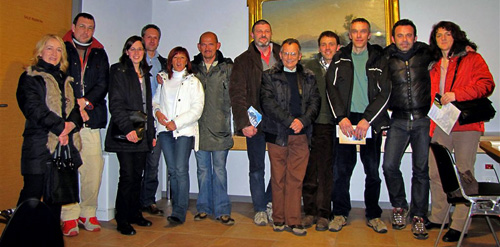 Amici del ‘Pieroweb’ al Palamonti-CAI-BG con Mirco Bonacorsi che presenta il suo libro 'Baite Vaslseriana' il 7 febbraio 09