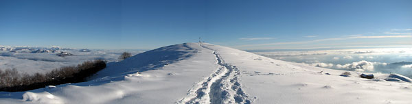 Il Linzone sbuca dalle nubi