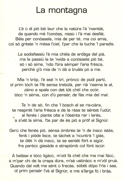 lA MONTAGNA