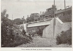Prove statiche sul ponte del Morla a Ponteranica
